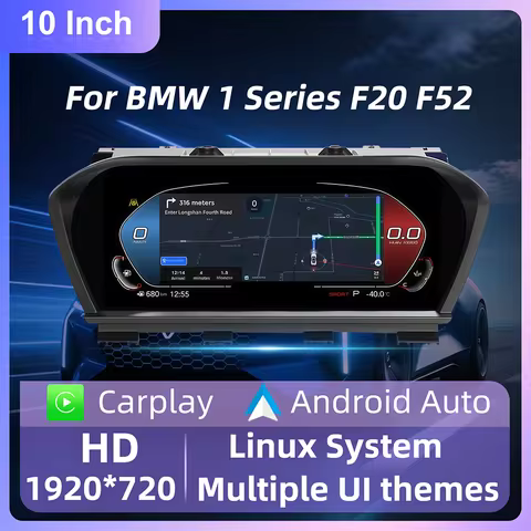 10 Inch LCD Digital Instrument Cluster For BMW 1 2 Series X1 X2 F20 F52 F22 F45 F48 F49 F39 Virtual 