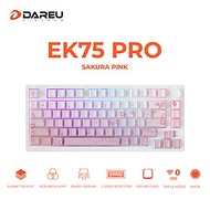 Bàn phím cơ Gaming DAREU EK75 PRO Sakura Pink ( TRIPLE MODE, hotswap, DareU DREAM switch )  -  Hàng 