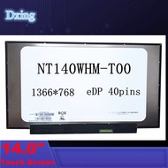 14.0 Inch Laptop LCD Touch Screen NT140WHM-T00 Fit B140XTK02.0 For HP 14A-NA0037NR LED Matrix Displa
