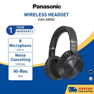 Panasonic Technics Eah-A800E Wireless Headphones With Noise Cancelling And Microphone Eah-A800E-K/S 