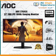 AOC 27G42E Gaming Monitor - 27" FHD Fast IPS / 180Hz / 0.5ms / Adaptive Sync / Vesa Mountable