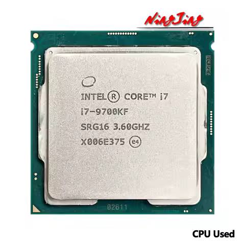 Intel Core i7-9700KF i7 9700KF 3.6 GHz Used Eight-Core Eight-Thread CPU 12M 95W PC Desktop LGA 1151
