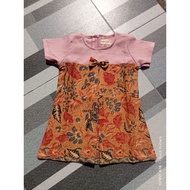 Elegant Girls' Batik Dress Suitable for Regular Events and Events