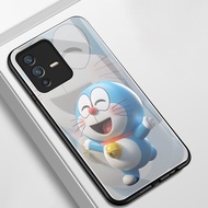 Case For VIVO V23 5G V23i 5G V23E 4G V23E 5G Y75 Shockproof Glass Shell Cat Phone Casing