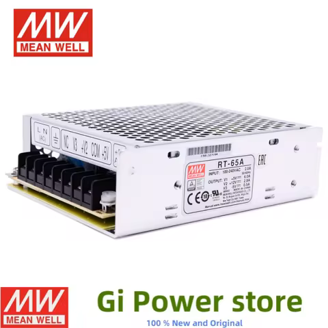 RT-65 65W Mean Well Triple Output switching power supply 5V/12V/15V/24V RT-65A RT-65B RT-65C RT-65D