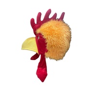 Plush Animal Bird Headwear Chicken Costume Headgear Stage Shows Rooster Hat Orange Yellow