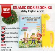 3 in 1 Islamic Ebook Ku Touchpad Malay Arabic English Al-Quran Early Learning E-Book with Music Song