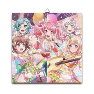 KAYU Wooden Wall Poster anime GROUP MEMBER PASTEL PALETTES - BANG DREAM! 100% MDF