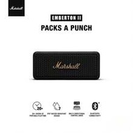 ลำโพงไร้สายพกพา Marshall Emberton II กันน้ำ IP67 พร้อมไมโครโฟนแฮนด์ฟรีและฟังก์ชันบลูทูธ เบสทรงพลัง ร