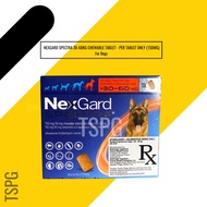 NexGard Spectra 30-60kg Chewable Tablet for Dog 150mg Per Tablet Only
