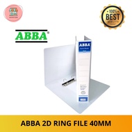 [READY STOCK] ABBA 2D WHITE RING FILE 40MM A4 SIZE