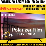 POLARIS 43" INCH 0" DEGREE PLASTIC FILM COATING SPECIAL FOR OUTSIDE OR FRONT 0" DEGREE