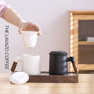 Chinese Tea Pot Cup Infuser | Cangkir Saringan Teh Keramik | Solo Mug