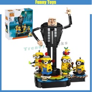 75582 Brick-Built Gru and Minions Building Blocks Despicable Me 4 Assembling Ornaments kid Toy Gifts