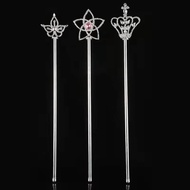 Goddess beauty pageant metal scepter crown fairy stick