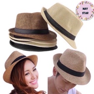 Imported Quality Adult Straw FEDORA Hat