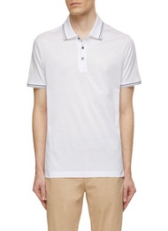 PAUL & SHARK SHARK LABEL COTTON JERSERY POLO