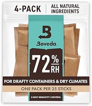Boveda for Cigars/Tobacco | 72% RH 2-Way Humidity Control | Size 60 for Use with Every 25 Cigars a H
