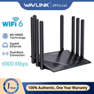 WAVLINK AX6000 Wi-Fi 6 Router, Dual Band Gaming Router with 2.5Gbps WAN, 4 x 1000Mbps LAN, Supports 