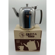 2LT ZEBRA S/STEEL TEA POT