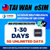 【AE】Taiwan eSIM | 1-30 Days | High-Speed UNLIMITED GB+HOTSPOT | Taiwan Travel Prepaid Sim Card | 台湾上