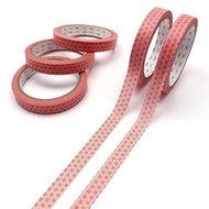 [Direct from Japan] mt Masking Tape Large Core Asanoha Hemp Leaf Cinnabar Red 15mm x 25m 5 Rolls Pac