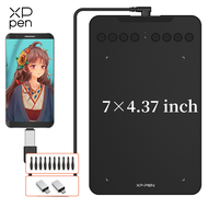 XPPen Deco mini7 v2 แท็บเล็ตวาดรูป 7x4 นิ้ว พร้อมปากกาสไตลัสระดับแรงกด 16384 ระดับ รองรับการเอียง 60