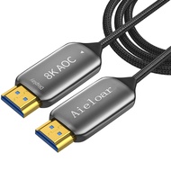 Aieloar Optic Fiber HDMI 2.1 Cable 65ft,8K@60Hz 4K@120Hz Dynamic HDR 10, eARC, HDCP2.2, 4:4:4 7680x4