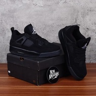 SEPATU Nike Air Jordan 4 Retro Full Triple Black Hitam