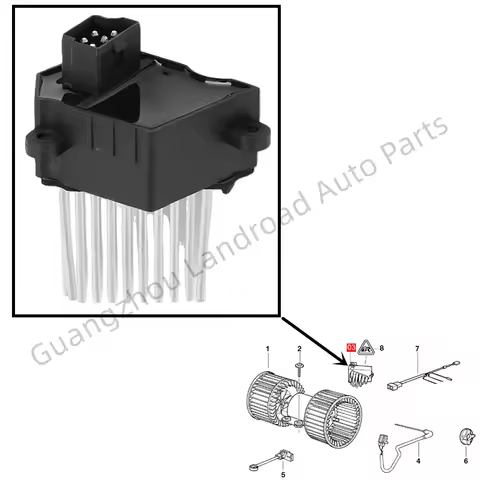 64116923204 Heater Blower Motor Resistor Final Stage for BMW E46 E53 E83 X5 X3 330Ci xDrive25i xDriv