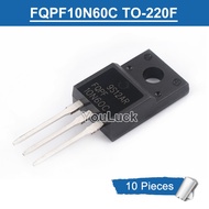 10pcs FQPF10N60C TO-220F 600V/9.5A N-channel MOSFET Transistor New Original
