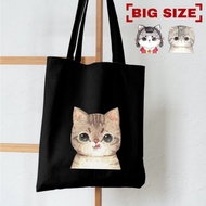 KOJO's BAG - Flash Sale [Cod] Tas Tote Bag Wanita Resleting Bahan Dinir / Kanvas Gambar Keluarga Kuc