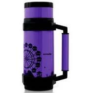 【米拉羅咖啡】armada藝術彩繪長效保溫壺1200cc廣口多功能冷熱水壺【紫色】