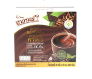 บาลานซ์ เครื่องดื่มดาร์กช็อกโกแลตปรุงสำเร็จชนิดผงผสมคาเคา (20กรัมx12ซอง) Balance Dark Chocolate Mixed with Organic Cacao