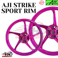 100% ORIGINAL AJI RACING AJI STRIKE SPORT RIM 5 BATANG PURPLE CANDY VIOLET Y125ZR