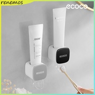 ECOCO Bathroom Wall-Mounted Toothpaste Dispenser Bathroom Accessories Waterproof 7 Styles Available