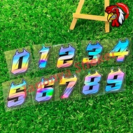 Number 0-9 Sticker Accessories Hologram Sticker Number Sticker