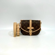 LV原花金釦Saumur BB雙子星手提斜背包M46740