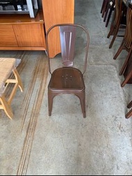 ✪樂芙二手貨✪ 工業風鐵椅 餐廳椅 吃飯椅 高背椅 鐵椅 工作椅 休閒椅 造型椅 室外椅