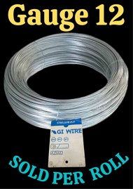 GI Wire  Galvanized Iron Wire  Sold per Roll  Alambre  Hindi nangangalawang Pang sampayan atbp
