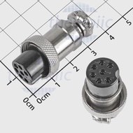 [3 Pieces]- GX16-7P 7-Pin Straight Female Round Connector 4A 125V Smart Components