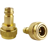Quick Adapter Adjustable High and Low Side Connection R134a Quick Coupler Connection to R1234yf, R13
