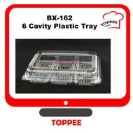BX162 - 100pcs - 6 Cavity Plastic Tray (Cheese Tart Tray) Bekas 6 cavity