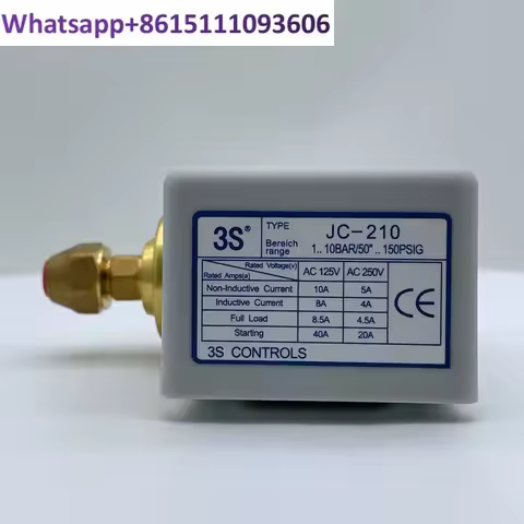 3S pressure switch differential controller JC-206 210 215 boiler water and gas high and low pressure