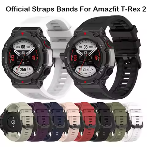 Original Silicone Strap for Huami Amazfit T-Rex 2 Smart Watch Replacement Bracelet for Huami Amazfit