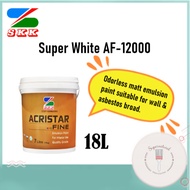 SKK Acristar Fine 18L | Emulsion Paint | Economical Interior Wall Paint | White Paint for Wall