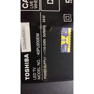 (BA025) Toshiba 40PU200EM Mainboard, Powerboard, LVDS, Sensor. Used TV Spare Parts