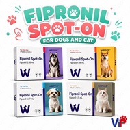 WERVIC Fipronil Spot On for Dogs and Cats Flea and Lice Care 3 Pipettes