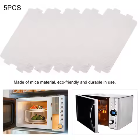 5pcs Mica Plate for Microwave Oven Microwave Oven Mica Plate Sheet Replacement Repairing Accessory M