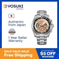 CITIZEN Quartz AN8200-50X Chronograph Date Gold Silver Stainless  Wrist Watch For Men from YOSUKI JAPAN / AN8200-50X (  AN8200 50X AN820050X AN82 AN8200- AN8200-5 AN8200 5 AN82005 )
